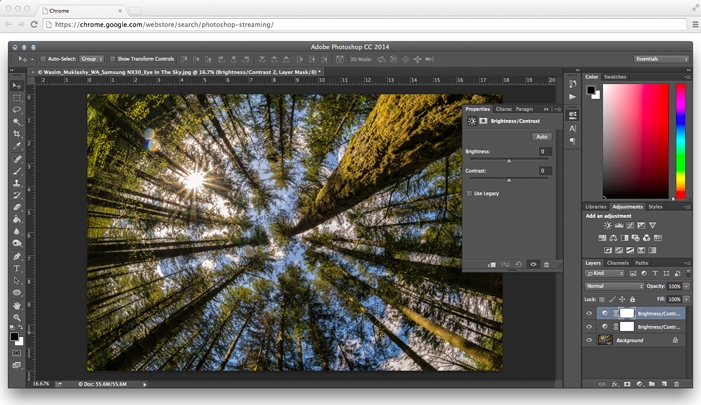 Photoshop para chrome
