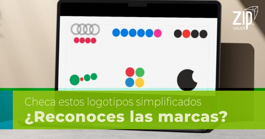 ¿Cuánto reconoces una marca con logotipos simplificados en círculos de colores?